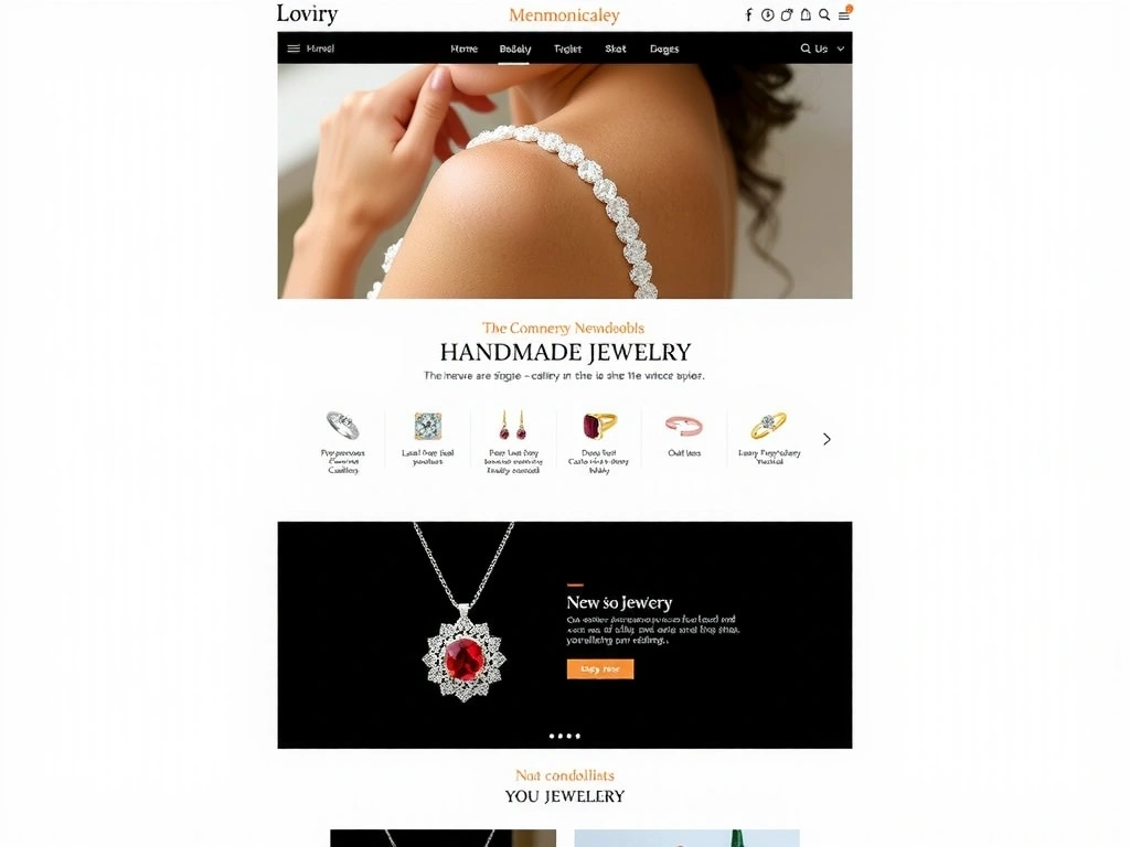 E-shop pro prodej ručně vyráběných šperků